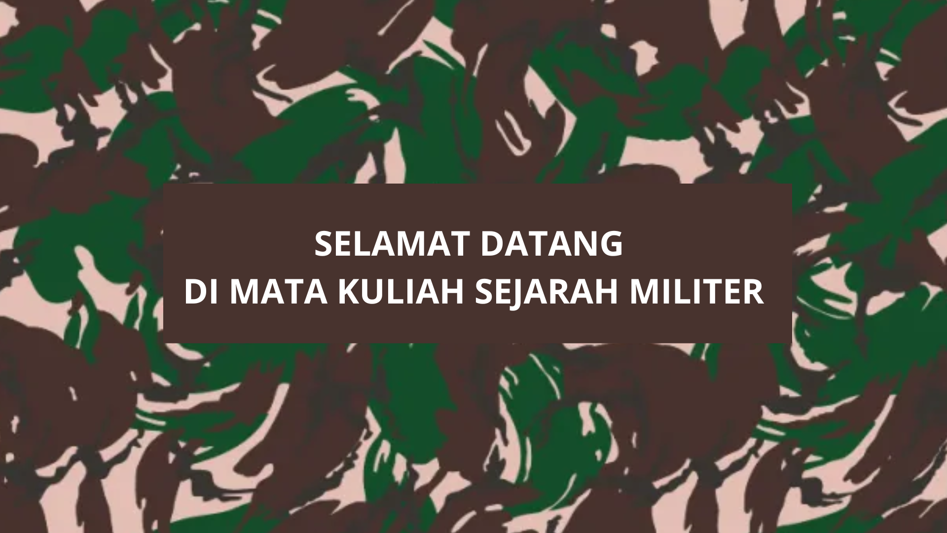 Selamat datang